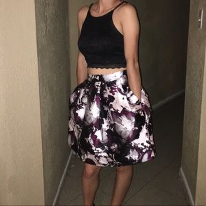 Crop top and Skirt combo